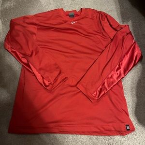 Vintage Nike center swoosh basketball warmup longsleeve